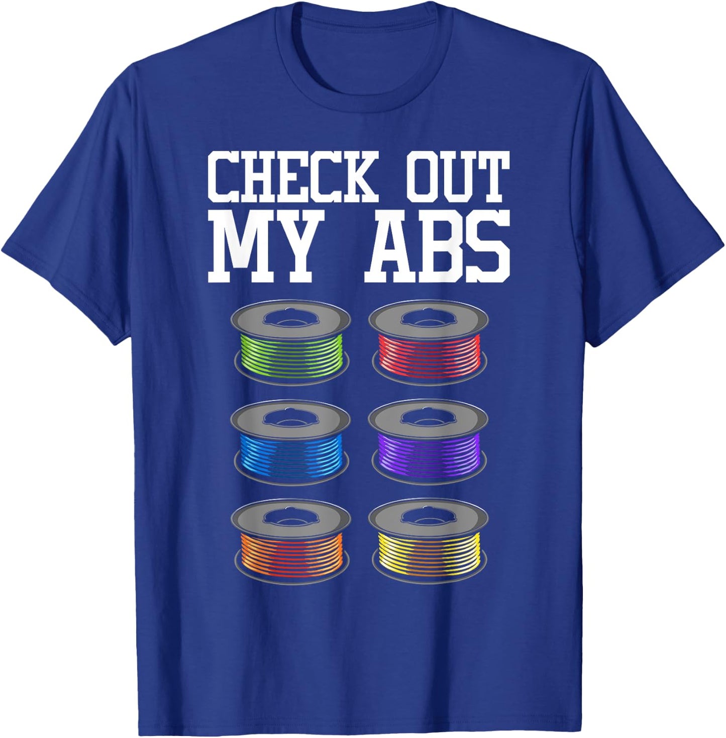 Funny 3D Printing Designs Women ABS Printer Filament T-Shirt - T-Shirt | Royal
