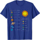 Solar-System Kids and Adults Dwarf Planets Education Graphic T-Shirt - T-Shirt | Royal
