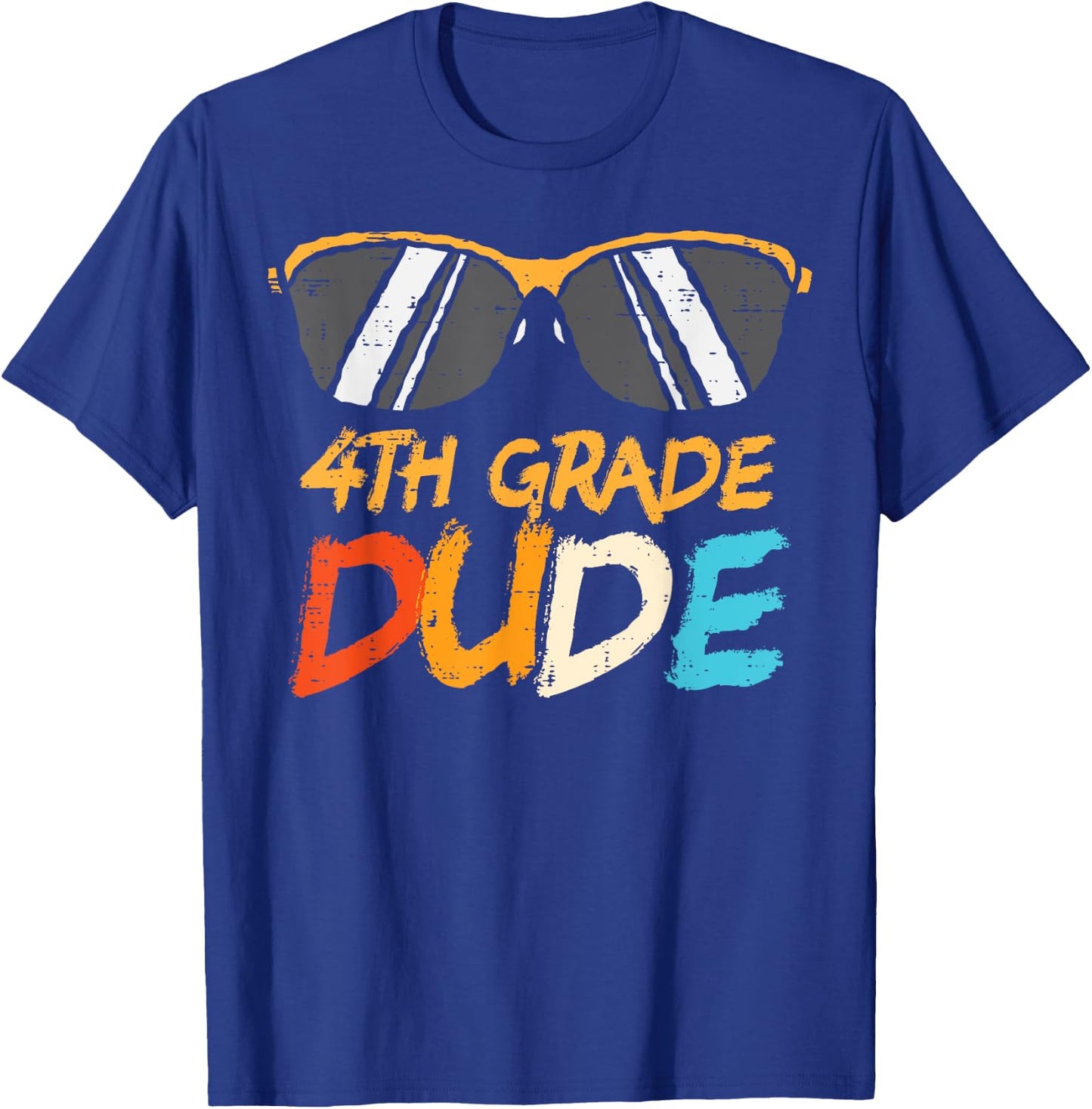 Sunglasses Fourth 4th Grade Dude Cool First Day School Boys T-Shirt - T-Shirt | Royal