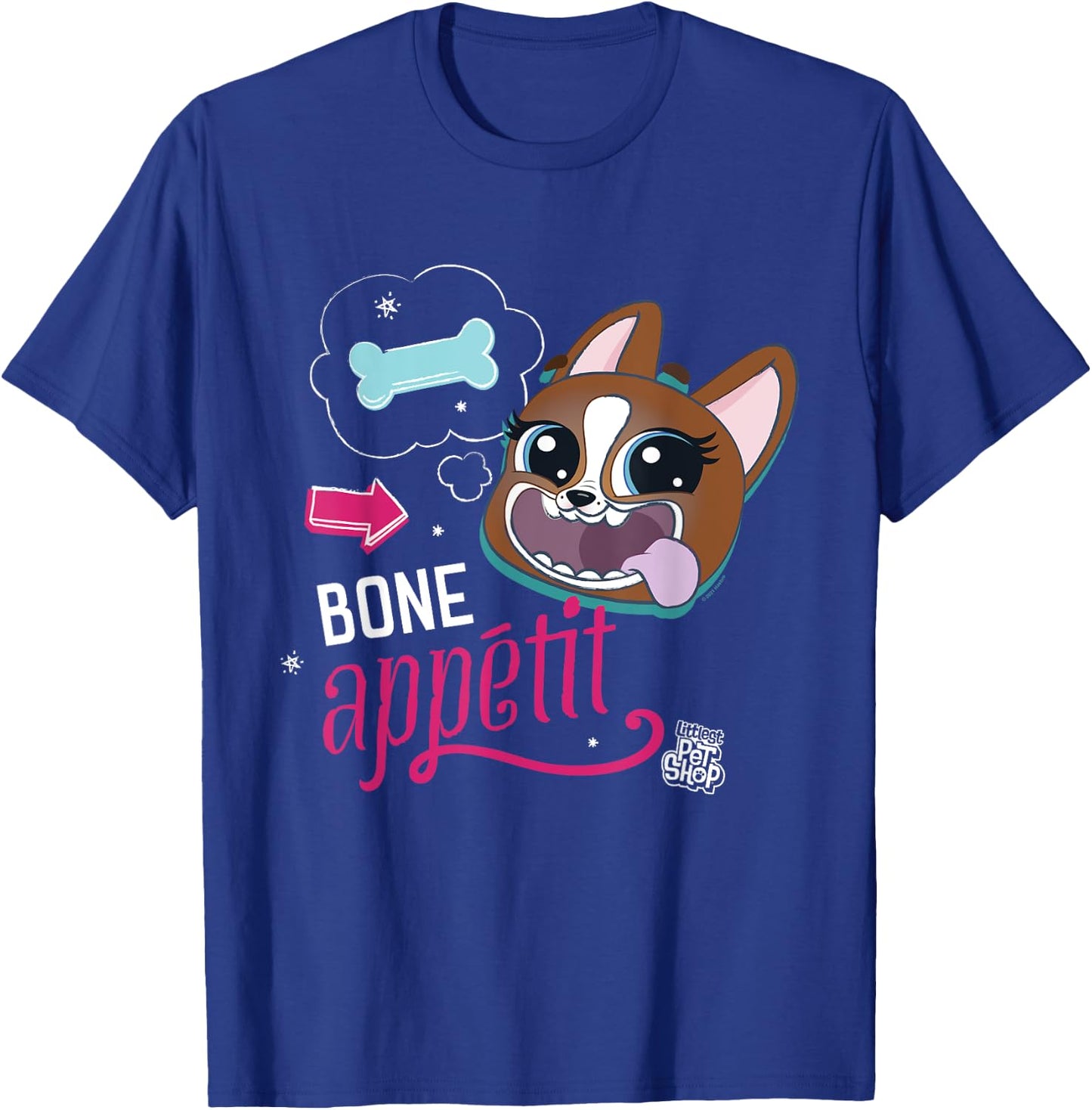 Littlest Pet Shop Dog Bone Appetit Women Girls Kids T-Shirt - T-Shirt | Royal