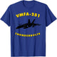 VMFA-251 Fighter Attack Squadron F/A-18 Hornet Jet T-Shirt - T-Shirt | Royal