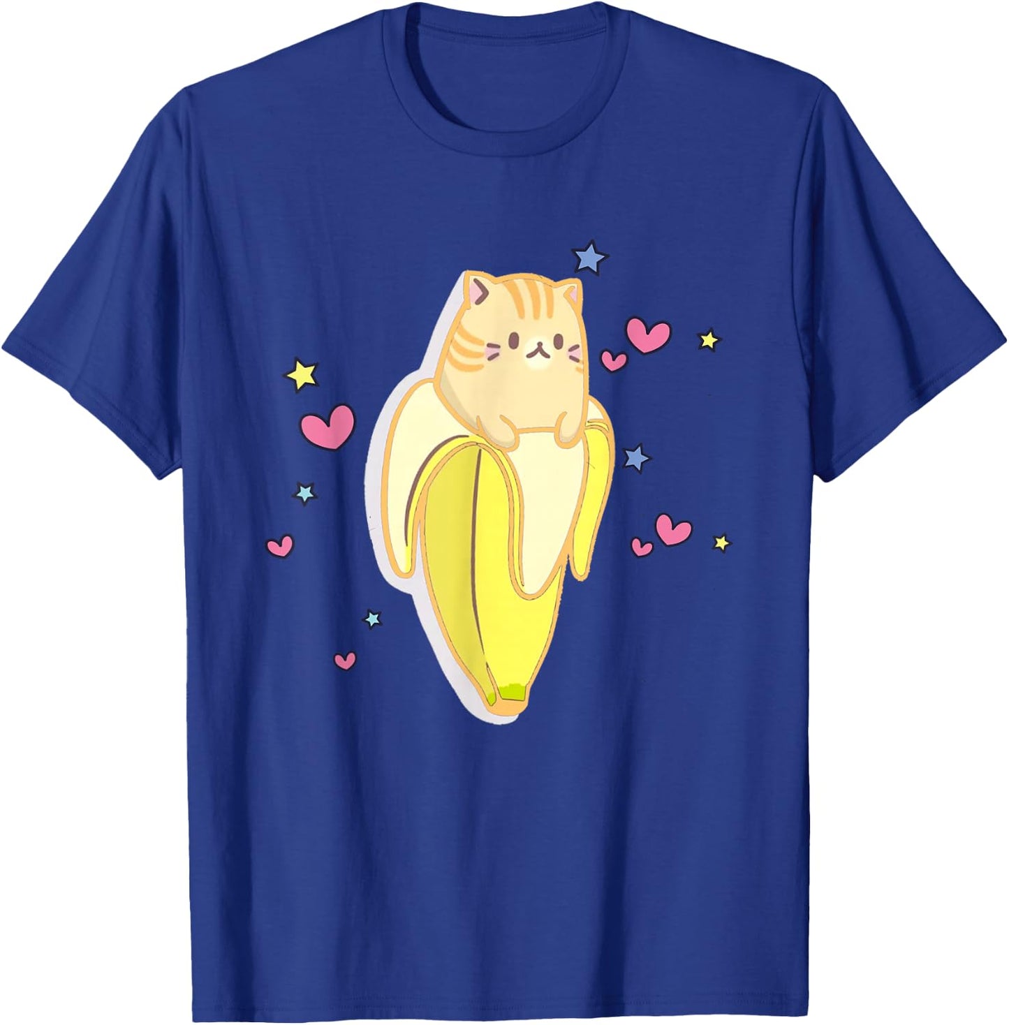 Bananya Banana Funny Cat Cute Kawaii Kitten T-Shirt - T-Shirt | Royal