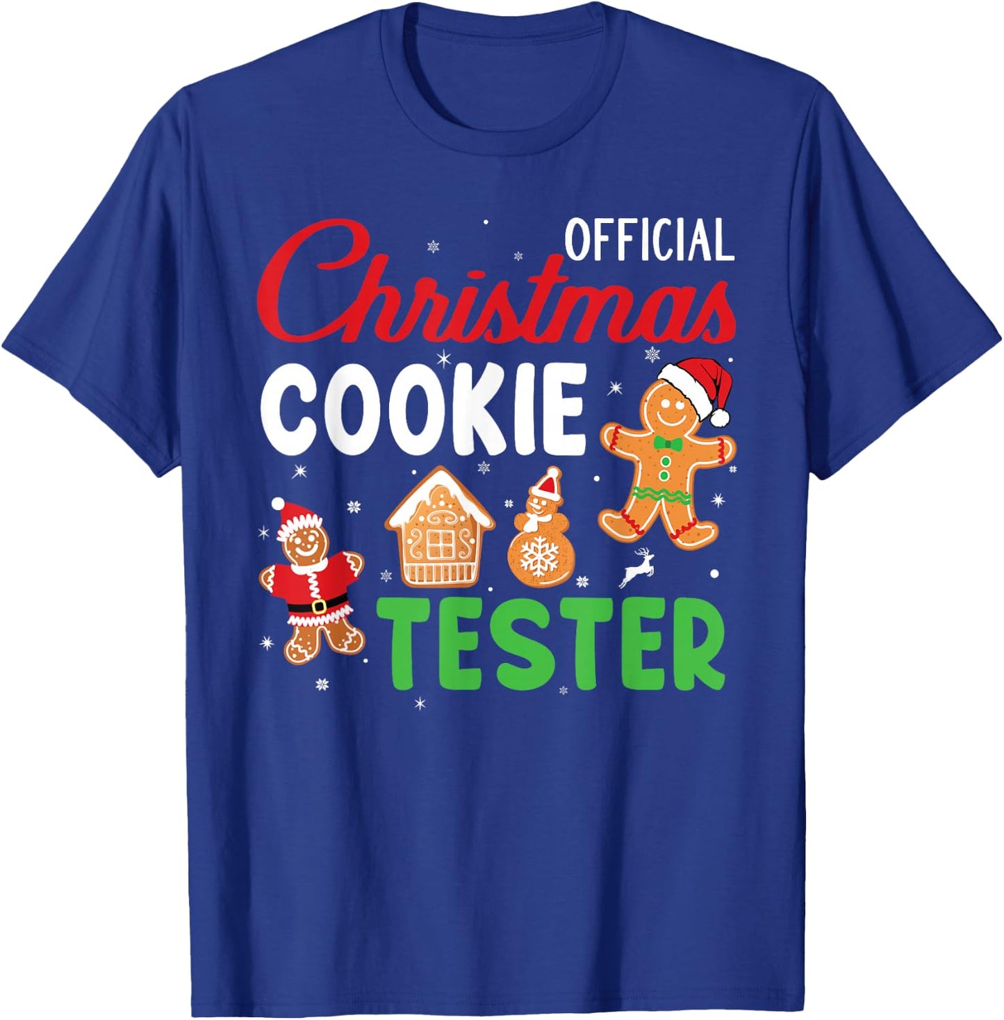 Official Christmas Cookie Tester Baking Crew Family Matching T-Shirt - T-Shirt | Royal