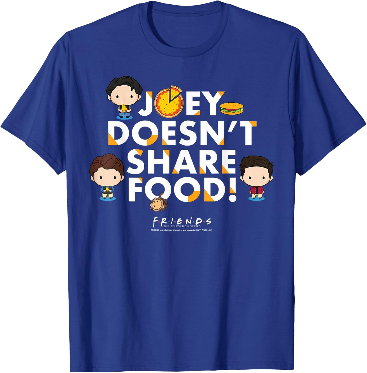 Friends Chibi Joey Doesn't Share Food T-Shirt - T-Shirt | Royal