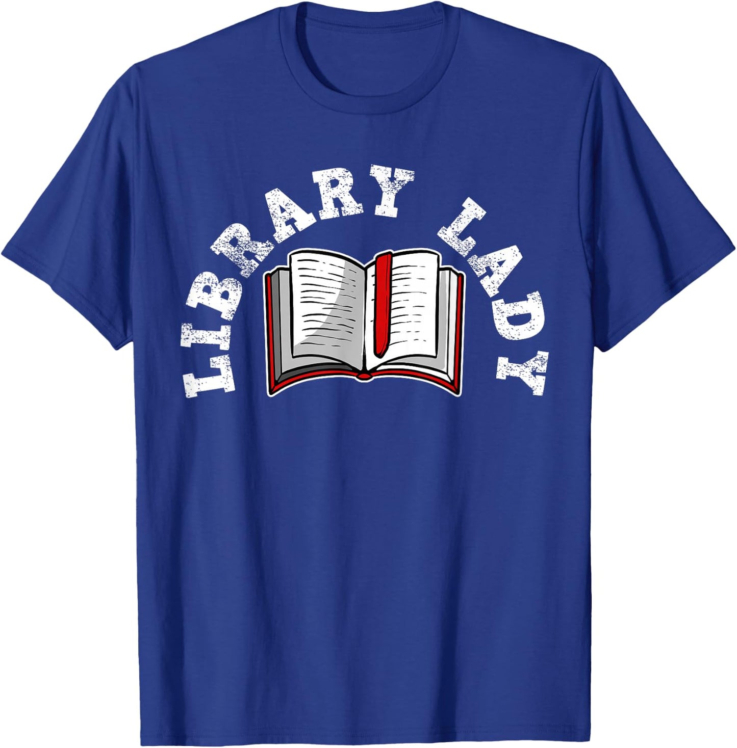 Library Librarian Bookworm Reading Books T-Shirt - T-Shirt | Royal