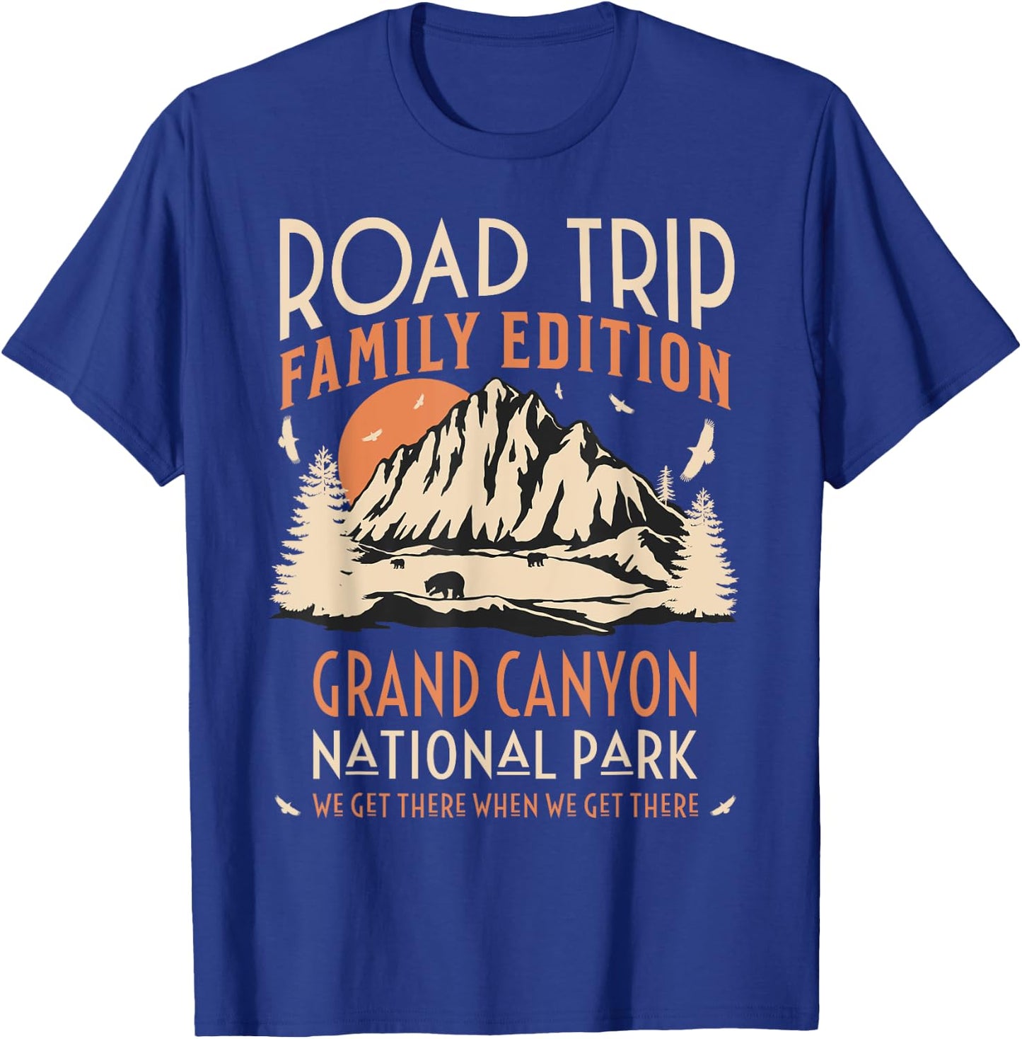 Grand Canyon US National Park Family Road Trip Vacation T-Shirt - T-Shirt | Royal