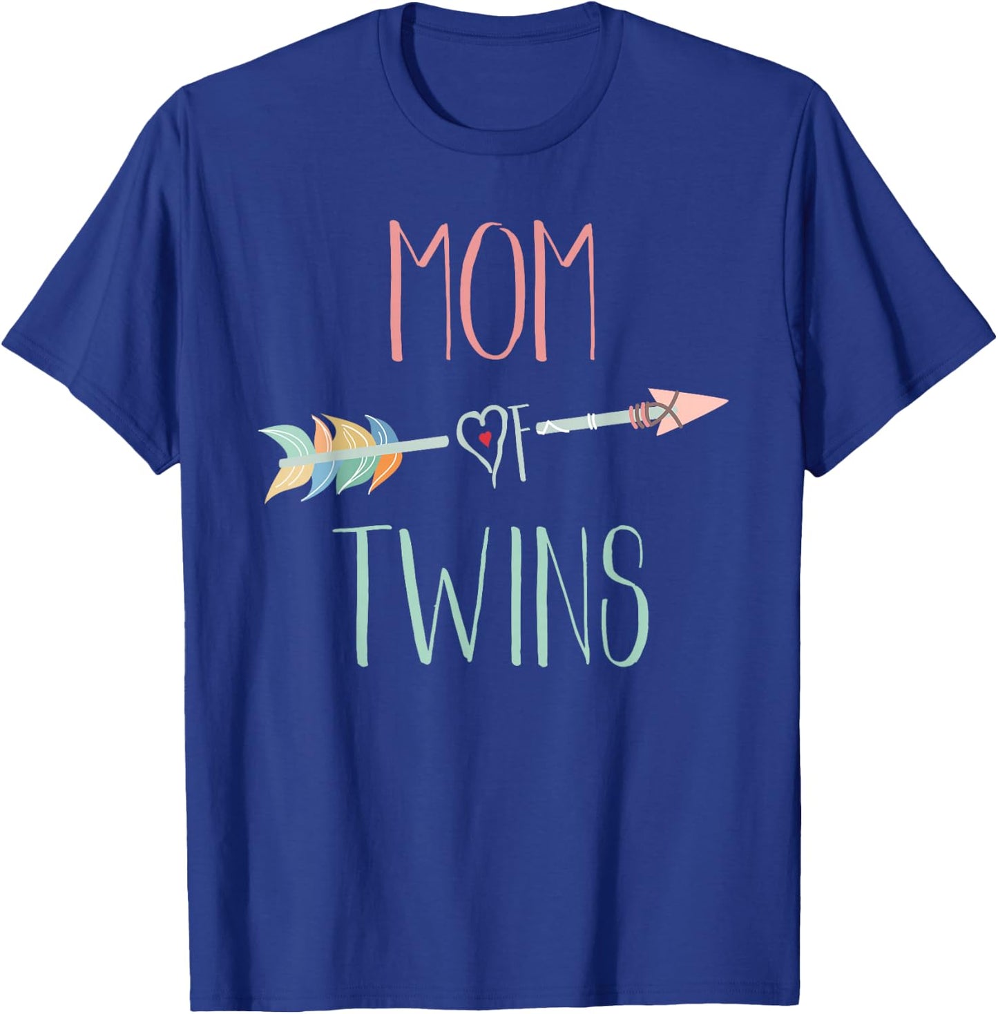 Mom of Twins Mother's Day Gift T-Shirt - T-Shirt | Royal