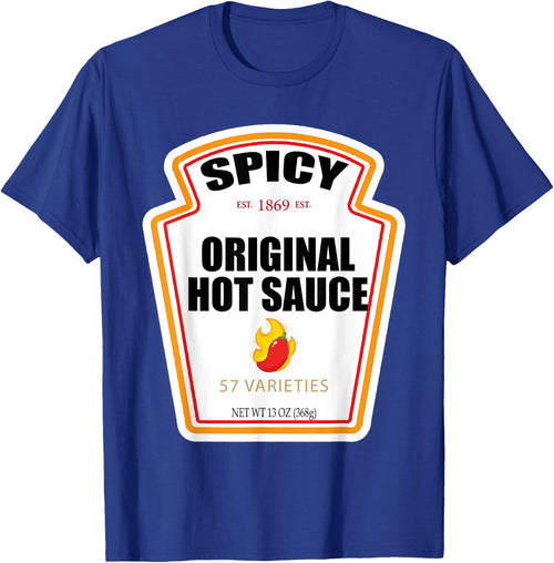 Halloween Matching Costume Spicy Chili Sauce Bottle Label