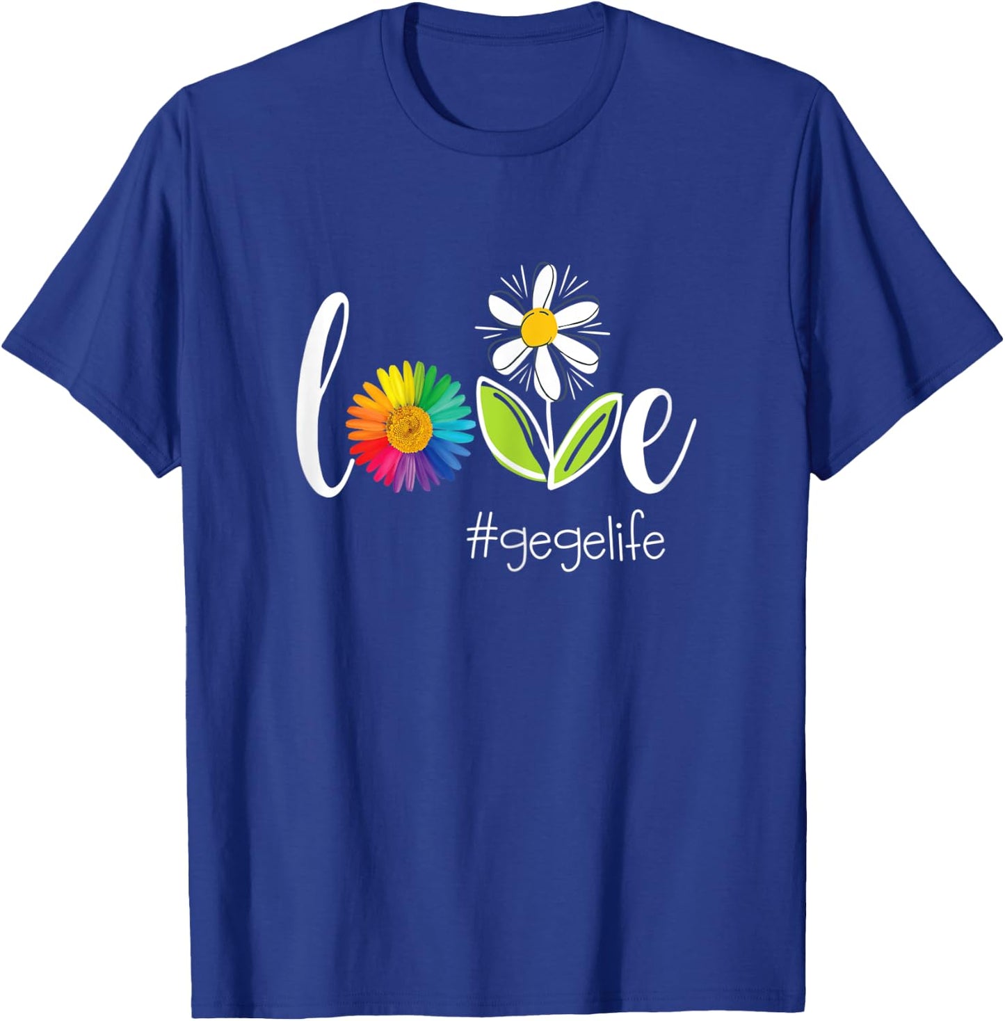 Love Gege Life - Flower T-Shirt - T-Shirt | Royal
