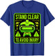 VR Funny Virtual Reality Gamer Stand Clear To Avoid Injury T-Shirt - T-Shirt | Royal