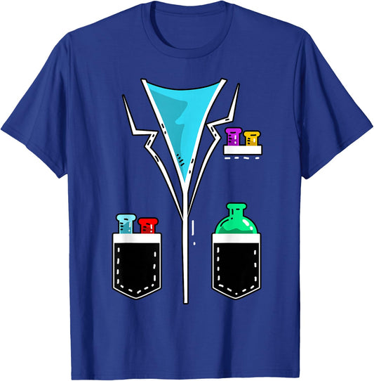 Chemist Costume Scientist Lab Coat Gift T-Shirt - T-Shirt | Royal
