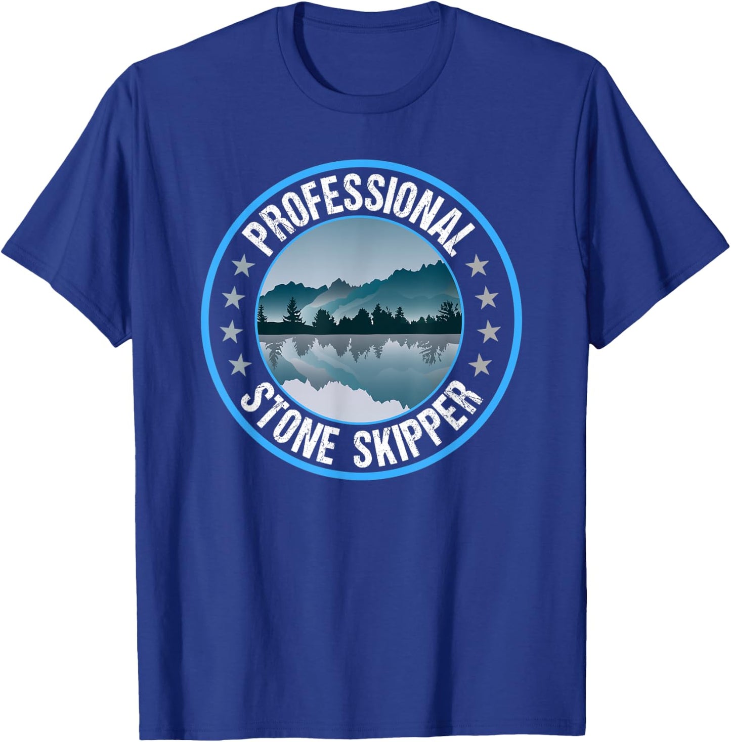 Professional Stone Skipper Stone Skipping T-Shirt - T-Shirt | Royal