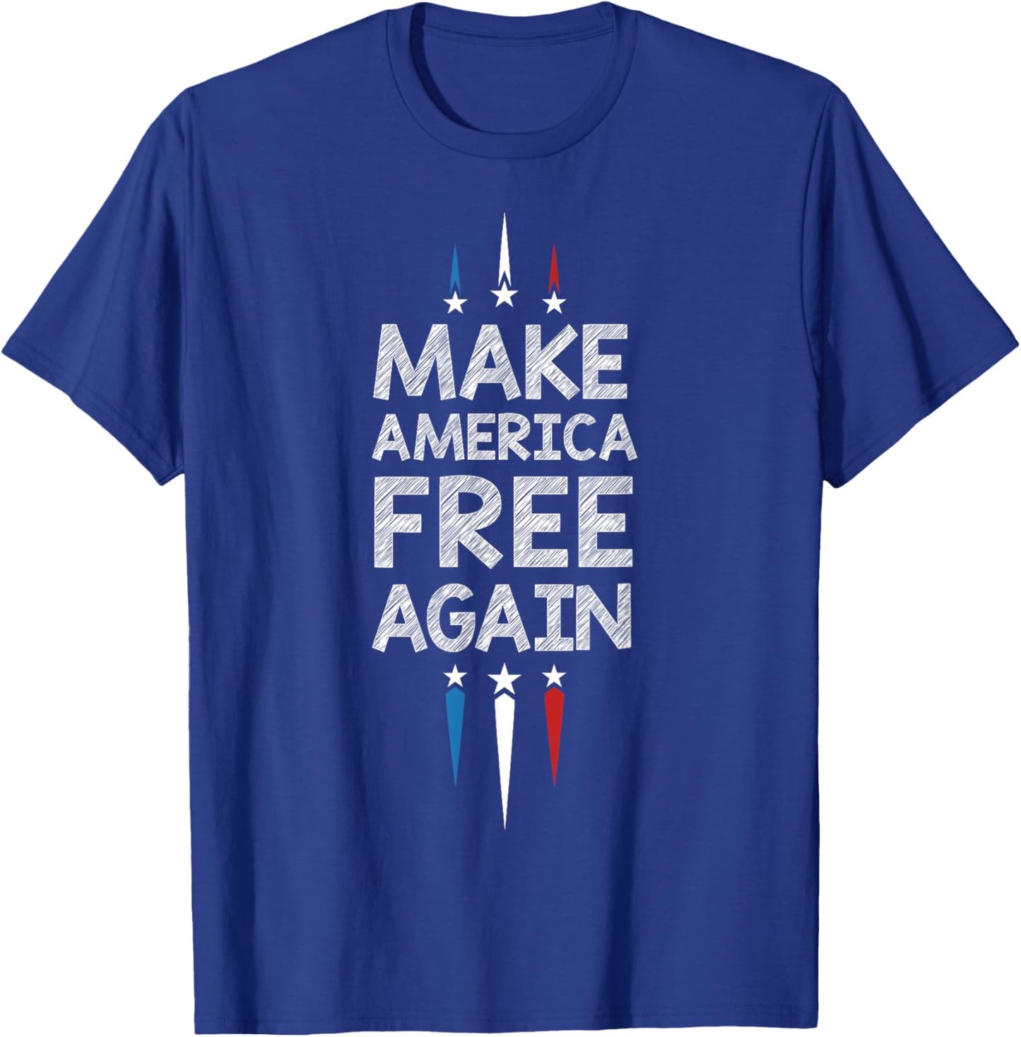 Make America Free Again Funny T-Shirt - T-Shirt | Royal
