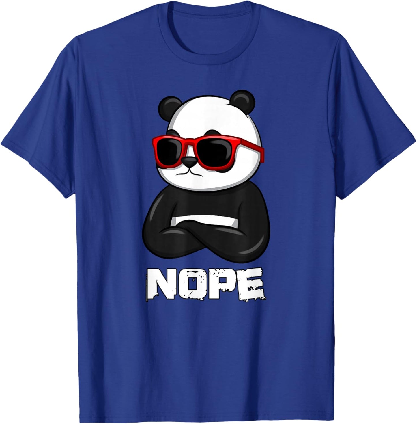 Nope Panda T-Shirt - T-Shirt | Royal