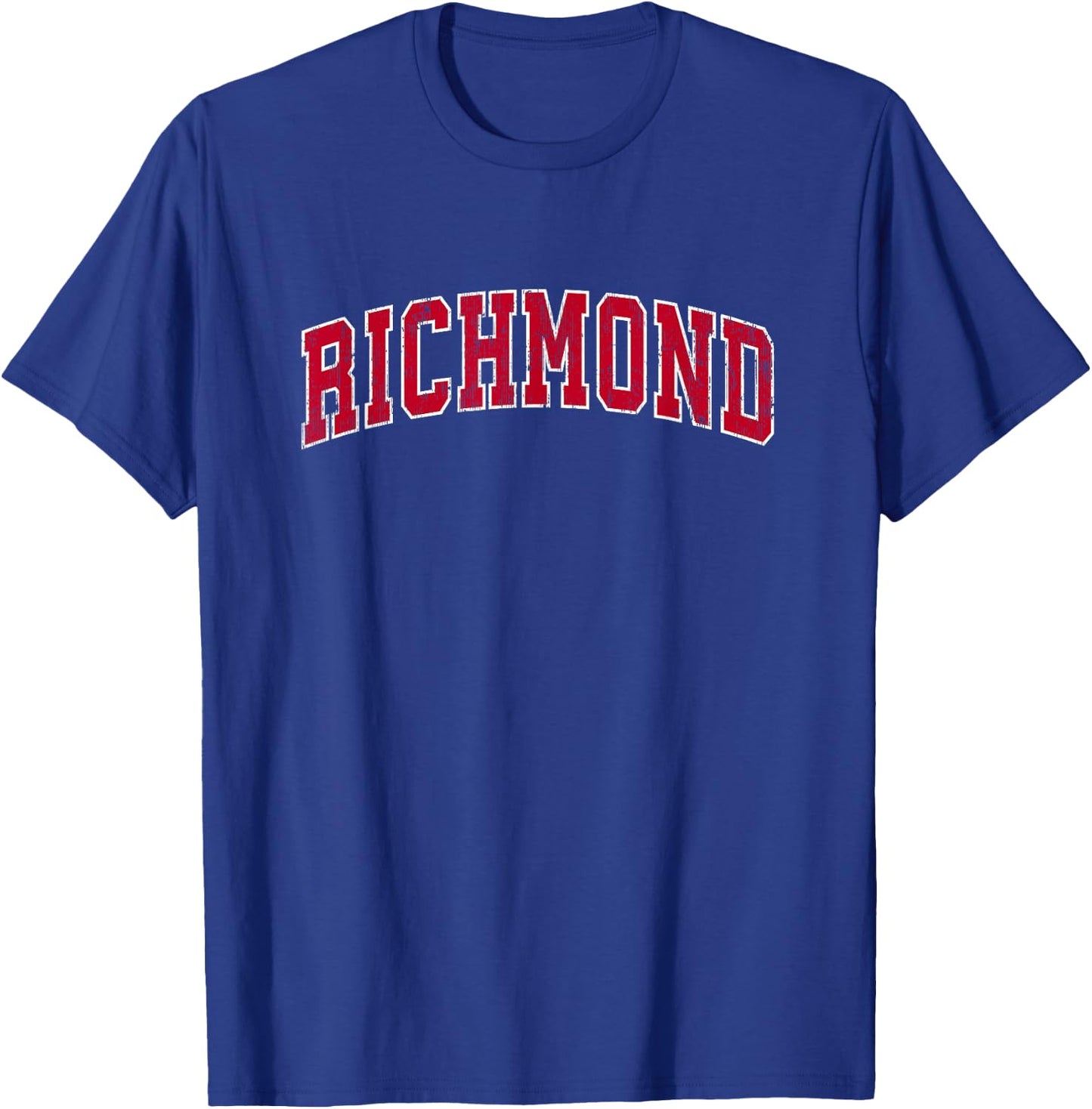 Richmond Virginia VA Vintage Sports Design Red Design T-Shirt - T-Shirt | Royal