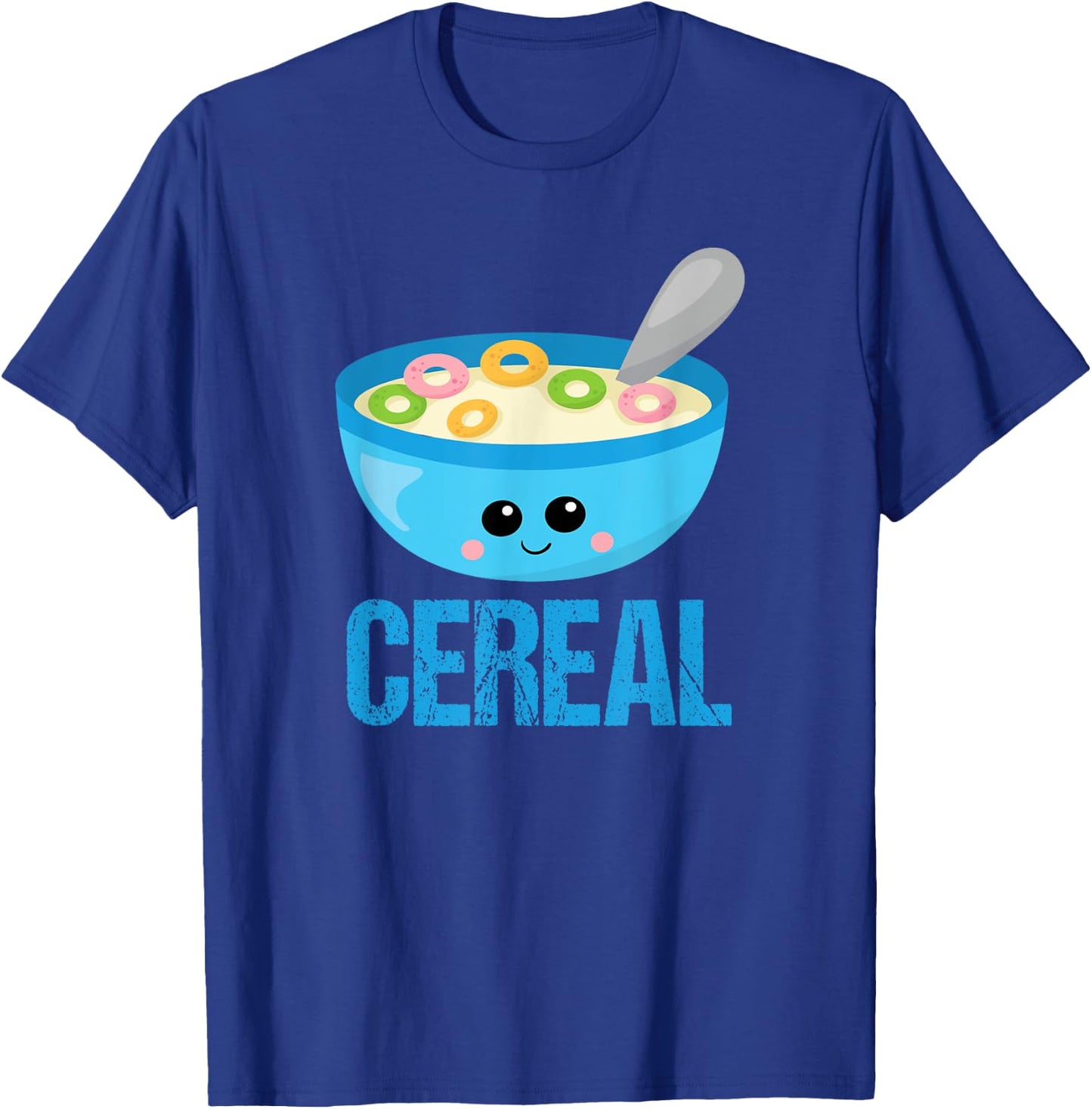 Cute Cereal & Milk Couples Halloween Costume His & Hers T-Shirt - T-Shirt | Royal