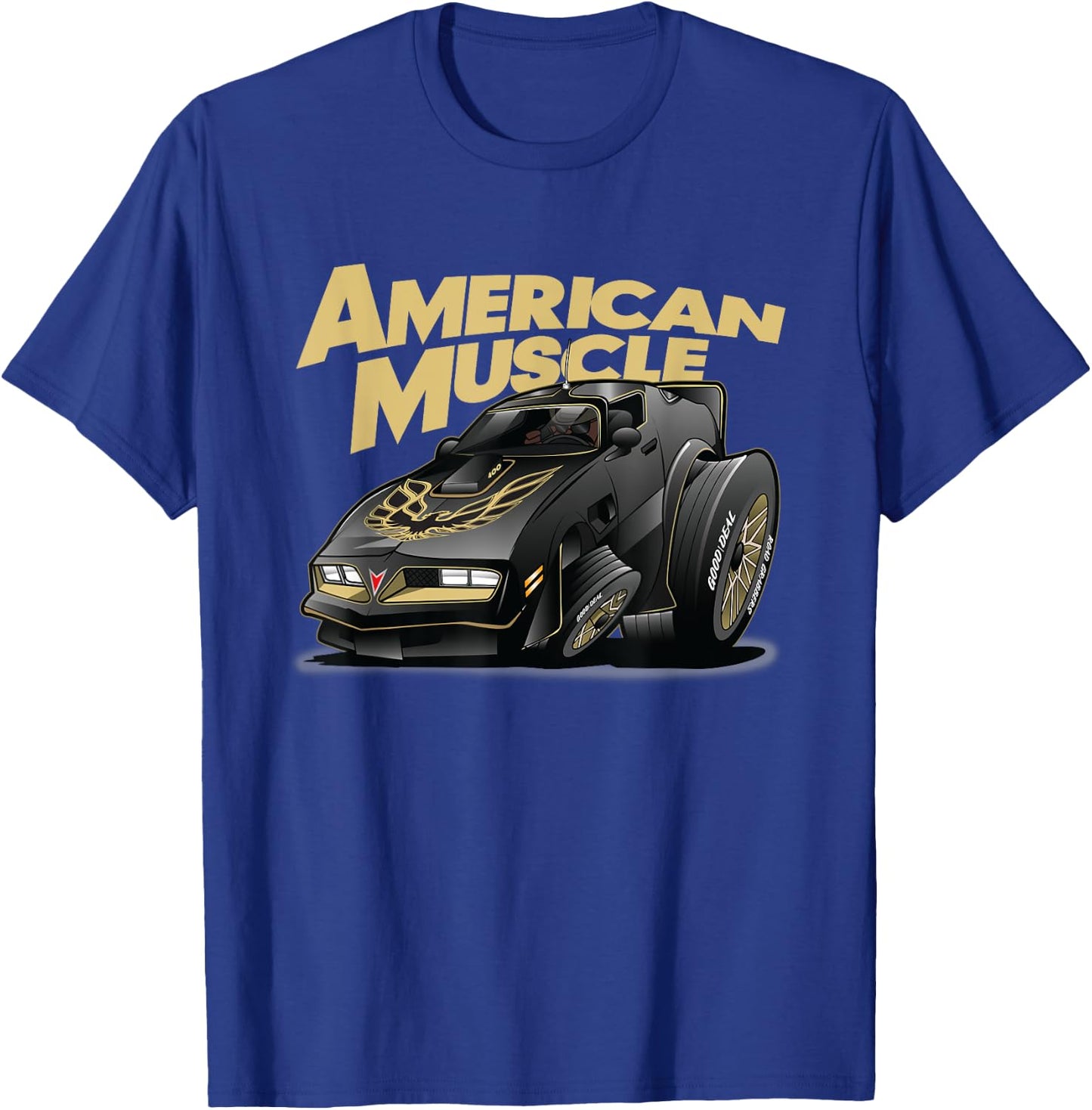American Muscle Hot Rod 400 Firebird Custom Car T-Shirt - T-Shirt | Royal