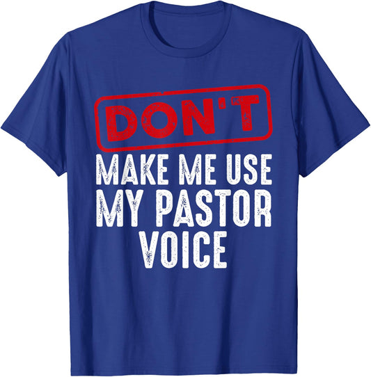 Funny Pastor Art Women Christian Preacher Priest T-Shirt - T-Shirt | Royal