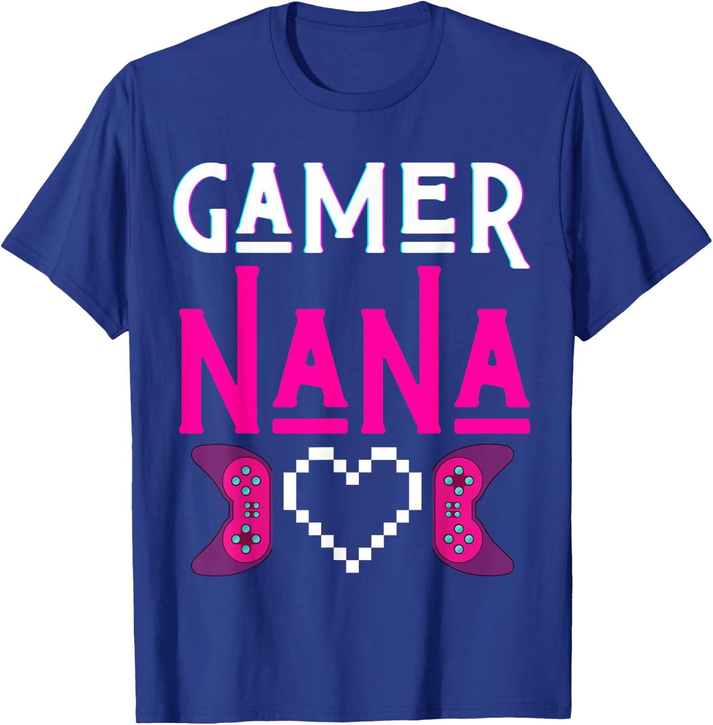 Gamer Nana Grandma Plays Video Game Funny Mimi Gaming Women T-Shirt - T-Shirt | Royal