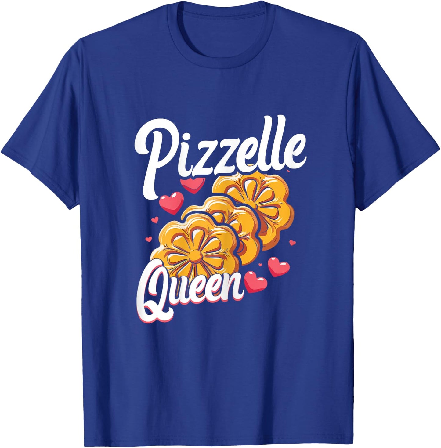 Pizzelle Queen Italian Waffle Cookie Lover T-Shirt - T-Shirt | Royal