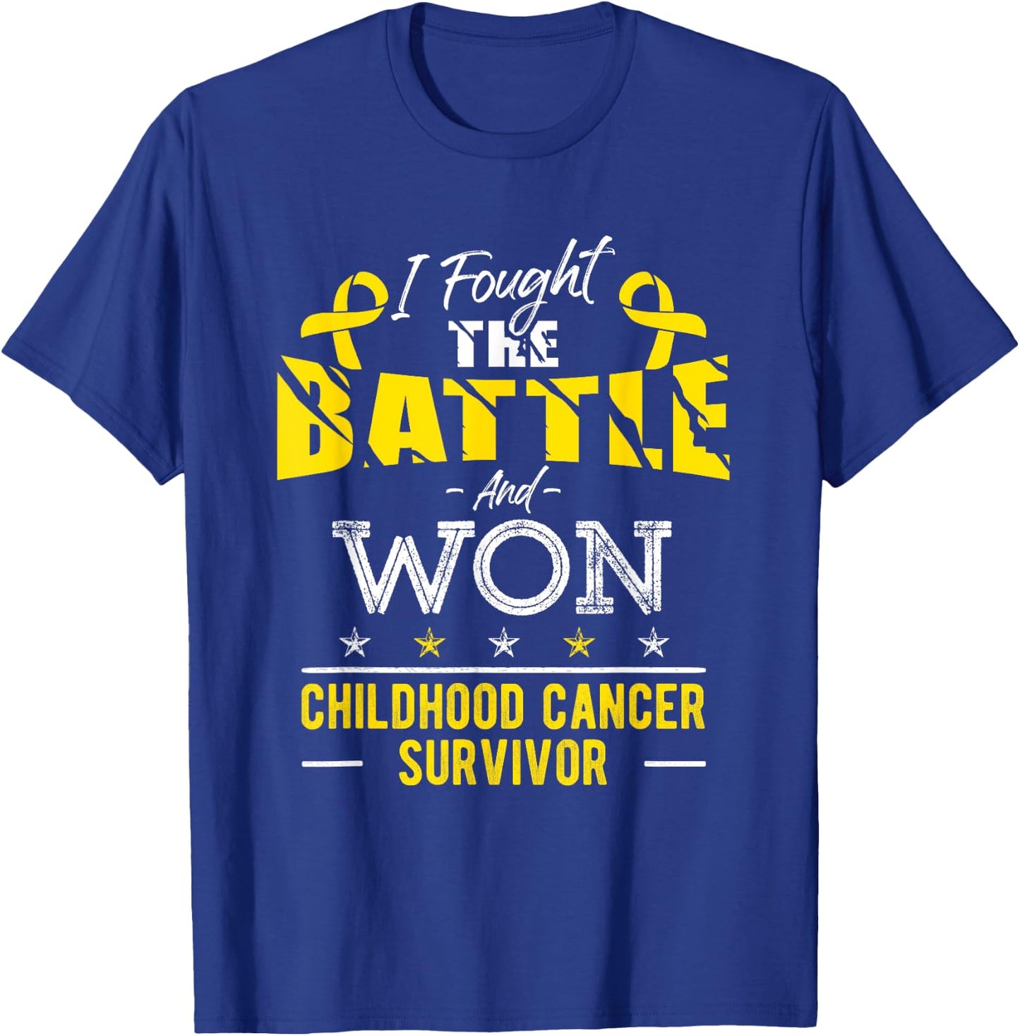 Childhood Cancer Awareness Cancer Survivor Fighter T-Shirt - T-Shirt | Royal