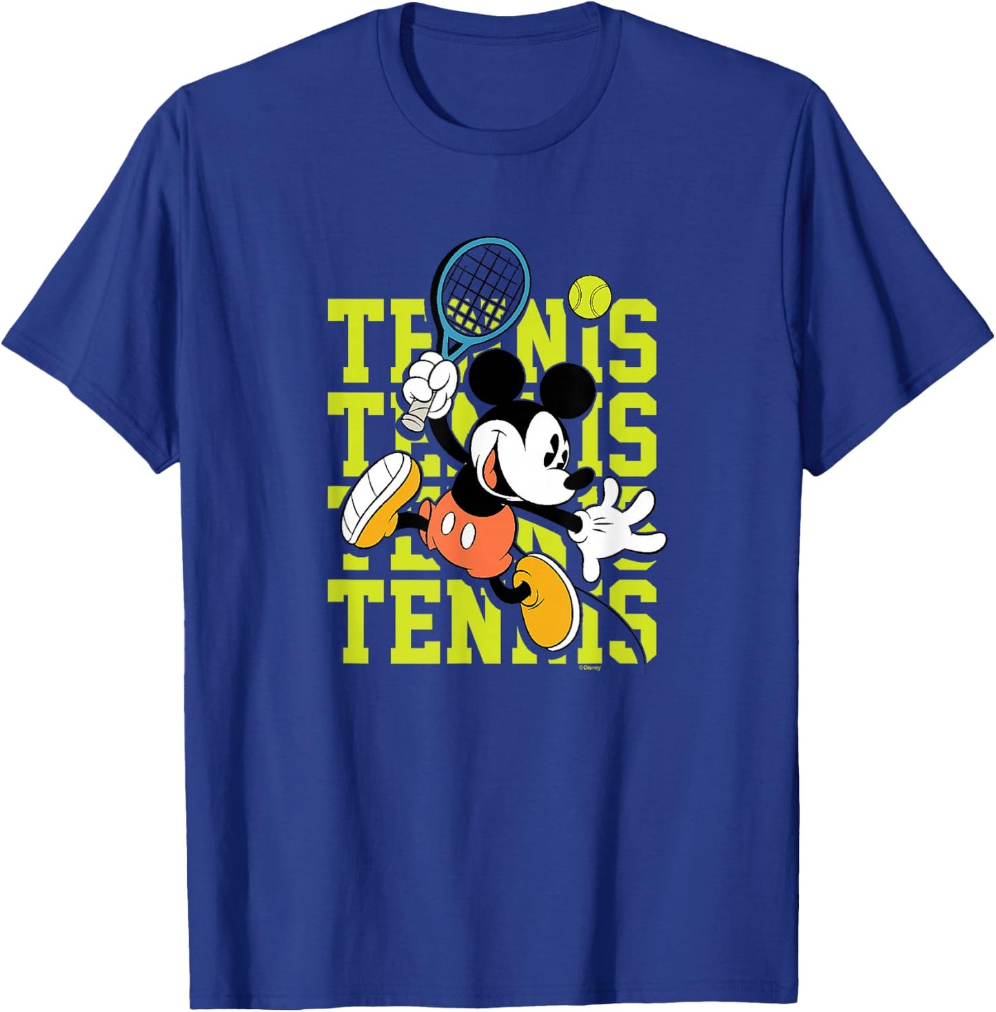 Disney - Mickey Tennis Stacked T-Shirt - T-Shirt | Royal