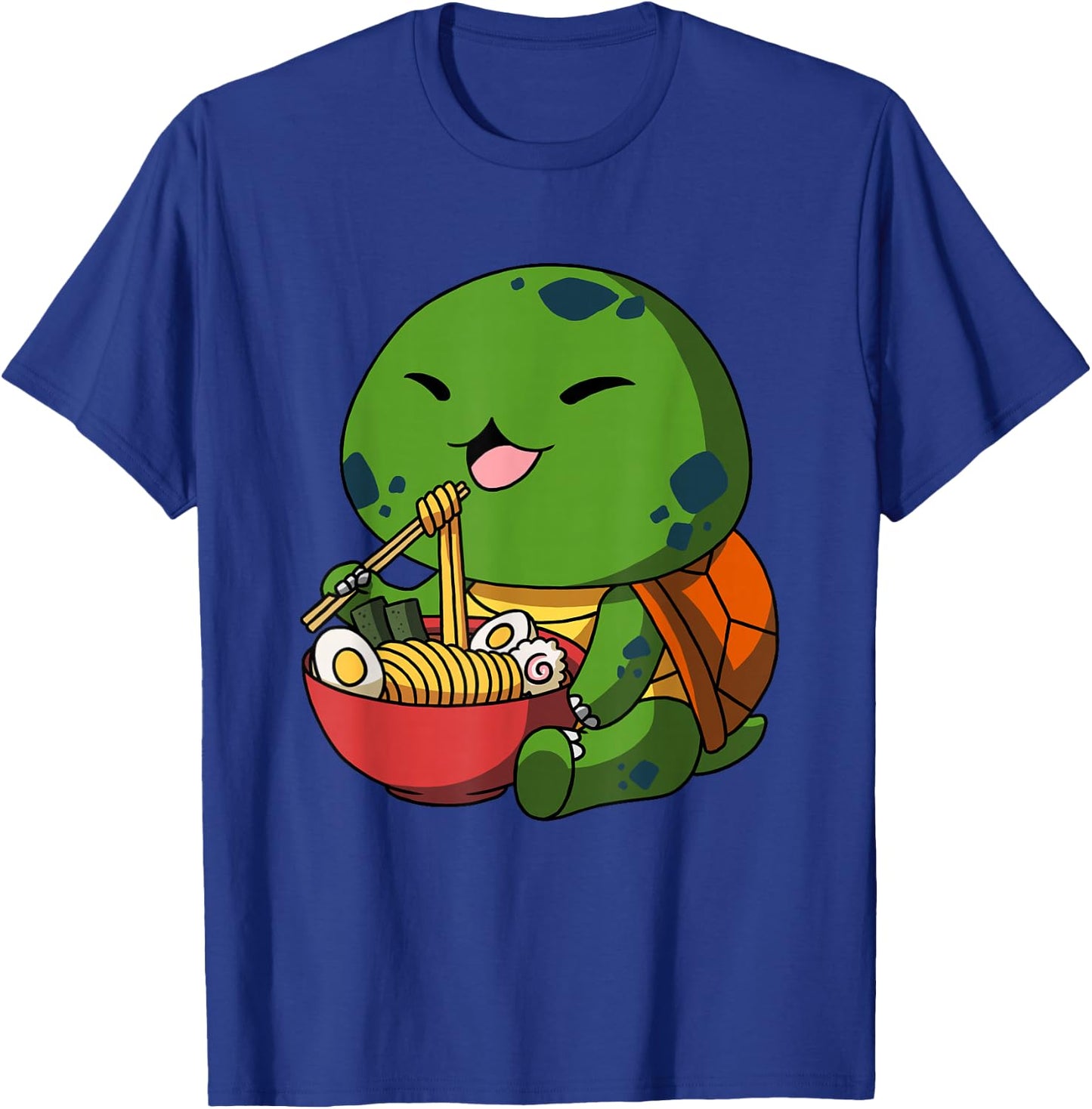 Kawaii Anime Turtle Asian Noodles Japanese Ramen T-Shirt - T-Shirt | Royal