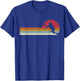 Sunset Volleyball Distressed T-Shirt - T-Shirt | Royal