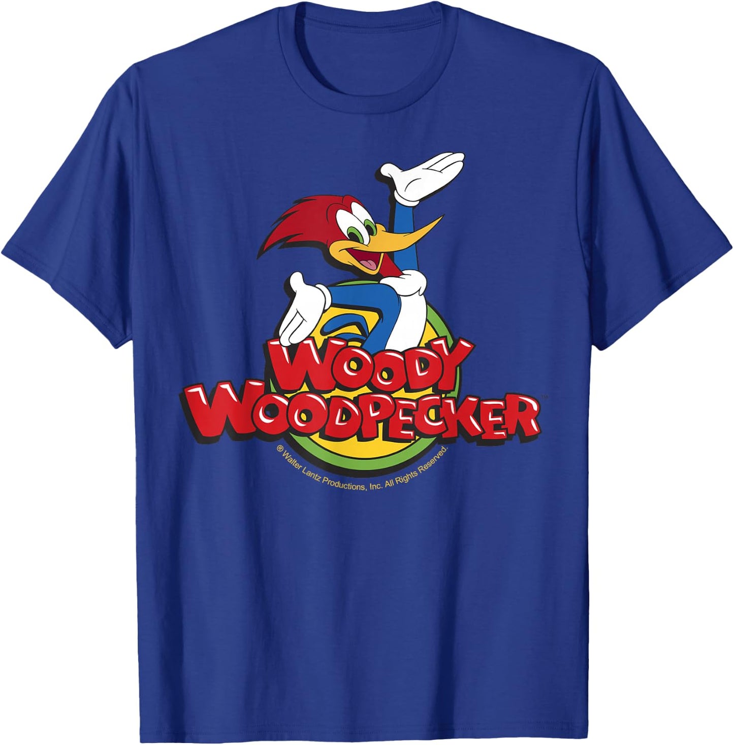 Woody Woodpecker Classic Logo T-Shirt - T-Shirt | Royal