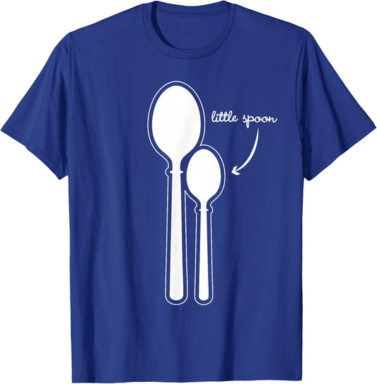 Funny Little Spoon Matching Gift Couples T-Shirt - T-Shirt | Royal
