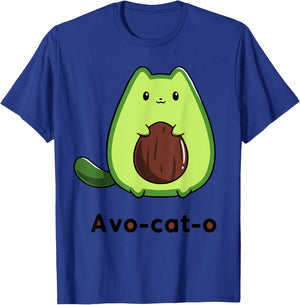 Avo-cat-o Classic Arts Avocados T-Shirt - T-Shirt | Royal
