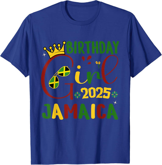 Birthday Girl Jamaica Vacation Matching Jamaica Birthday T-Shirt - T-Shirt | Royal