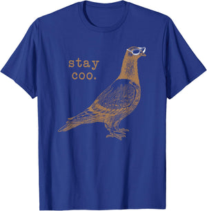 Fun Pigeon Shirt, Cool Bird With Sunglasses Pun Gift T-Shirt - T-Shirt | Royal