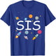 Sister Outer Space Birthday Party Family Boys Girls T-Shirt - T-Shirt | Royal