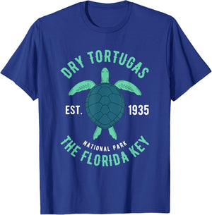 Dry Tortugas National Park Florida Keys Scuba Diving Turtle T-Shirt - T-Shirt | Royal