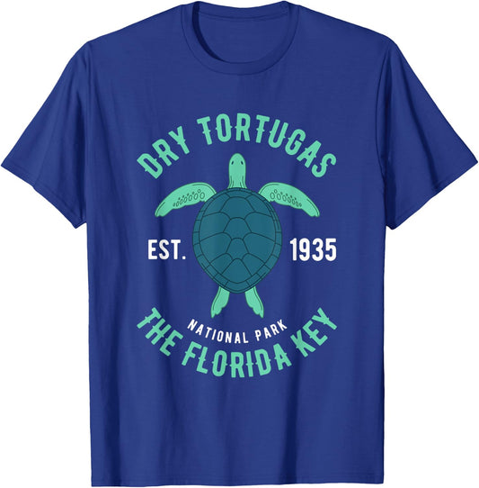Dry Tortugas National Park Florida Keys Scuba Diving Turtle T-Shirt - T-Shirt | Royal