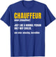 Chauffeur Noun Carpooler Professional Driver Private Limo Small T-Shirt - T-Shirt | Royal