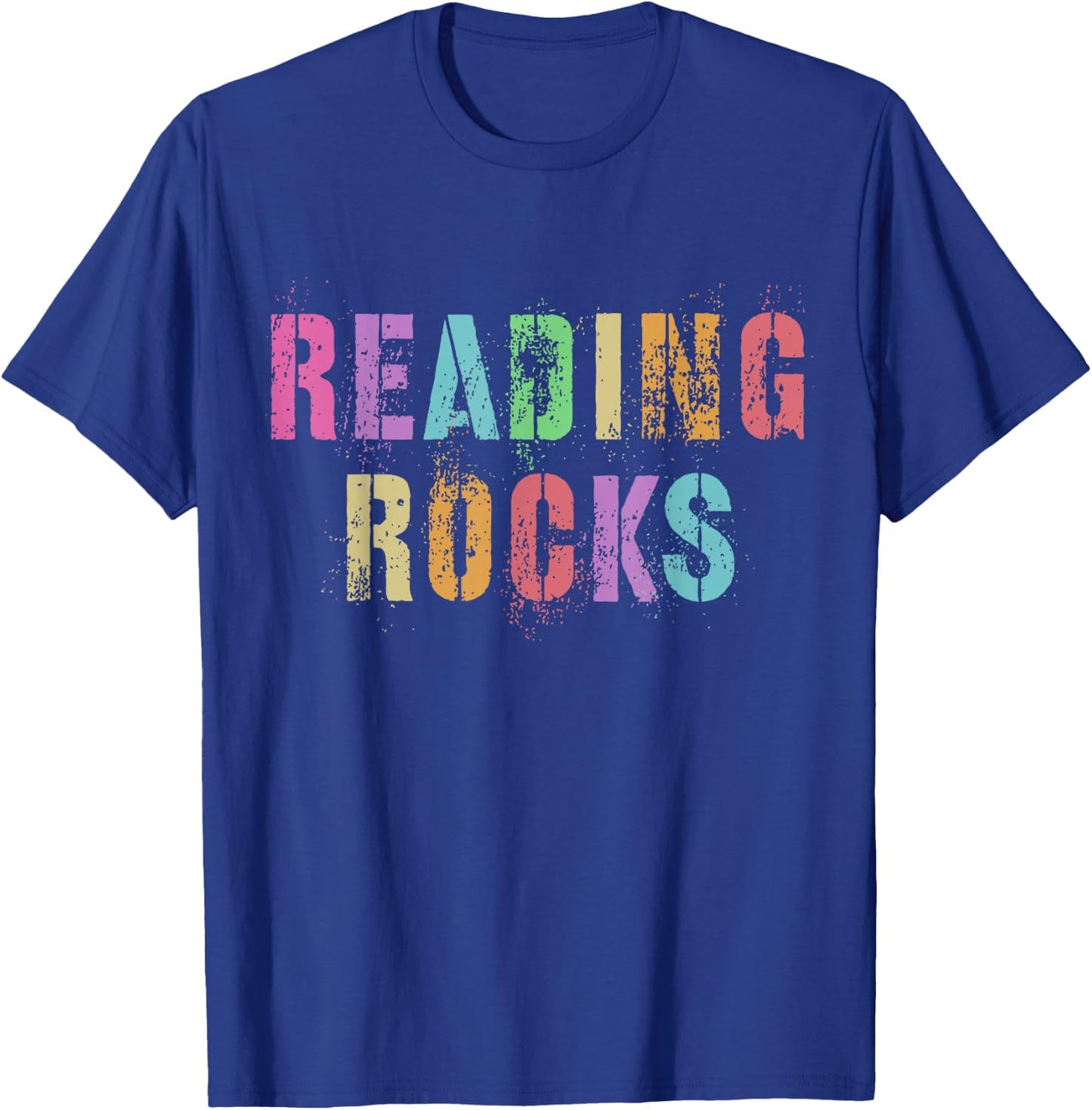 READING ROCKS English Teacher ELA ABCD Read Star Kinder T-Shirt - T-Shirt | Royal