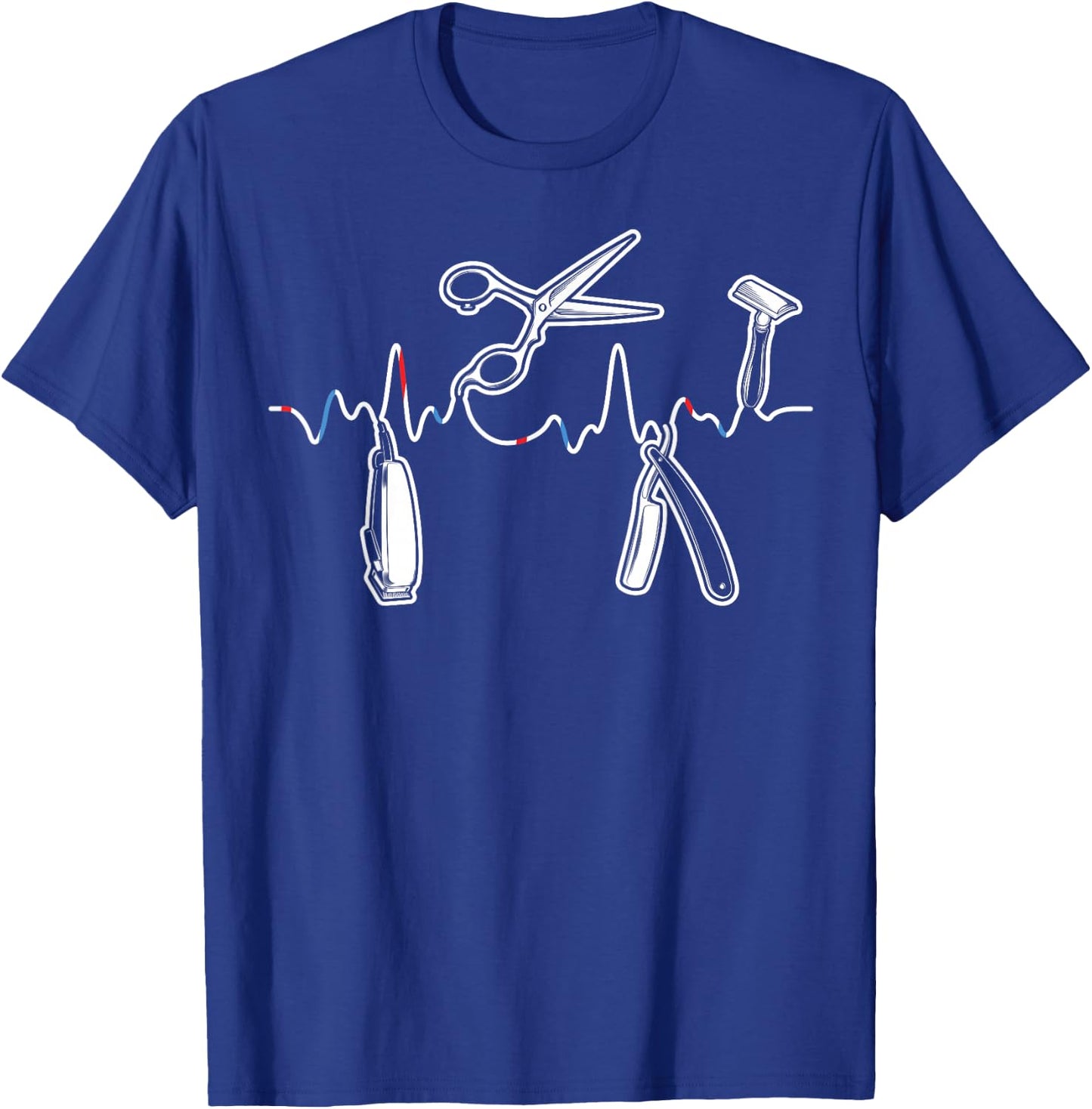 Barbers Hair Retro Barber Lifeline Barbershop Men Women T-Shirt - T-Shirt | Royal