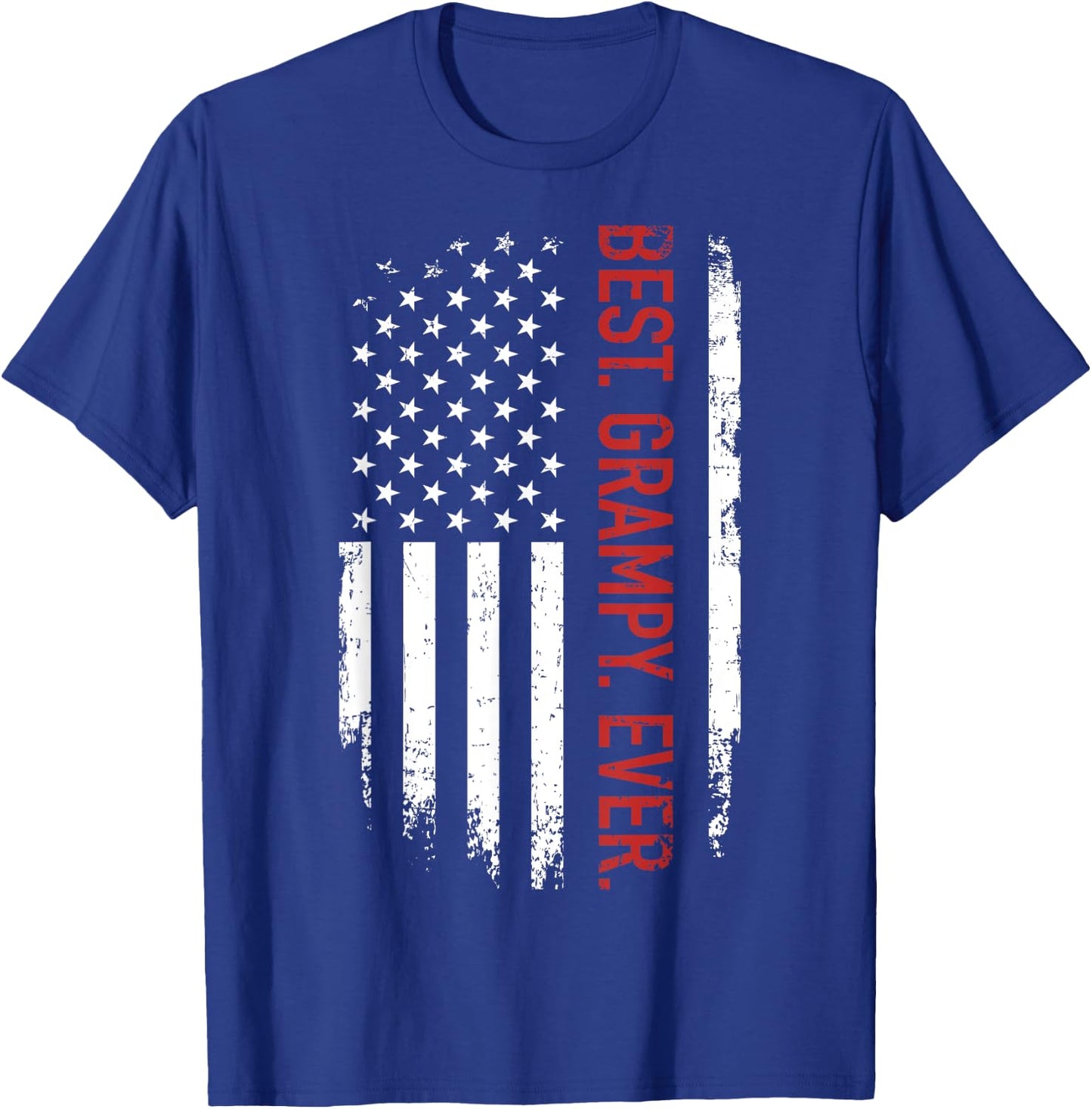Best grampy ever with us american flag vintage for grandpa Men T-Shirt - T-Shirt | Royal