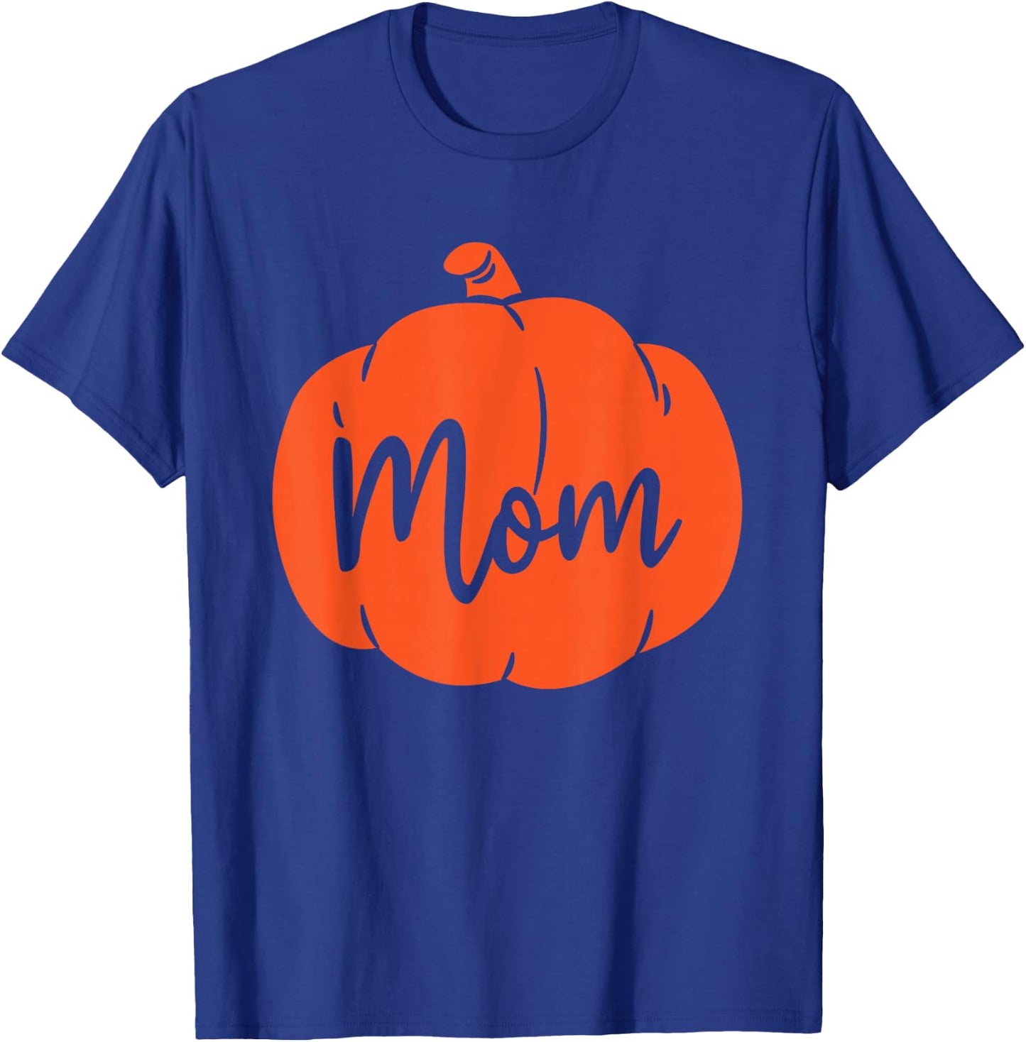 Pumpkin Mom Mother Matching Family Halloween T-Shirt - T-Shirt | Royal