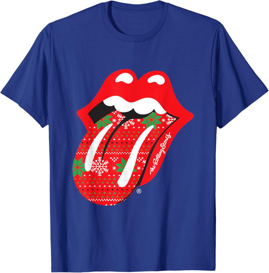 Rolling Stones Christmas Tongue T-Shirt - T-Shirt | Royal