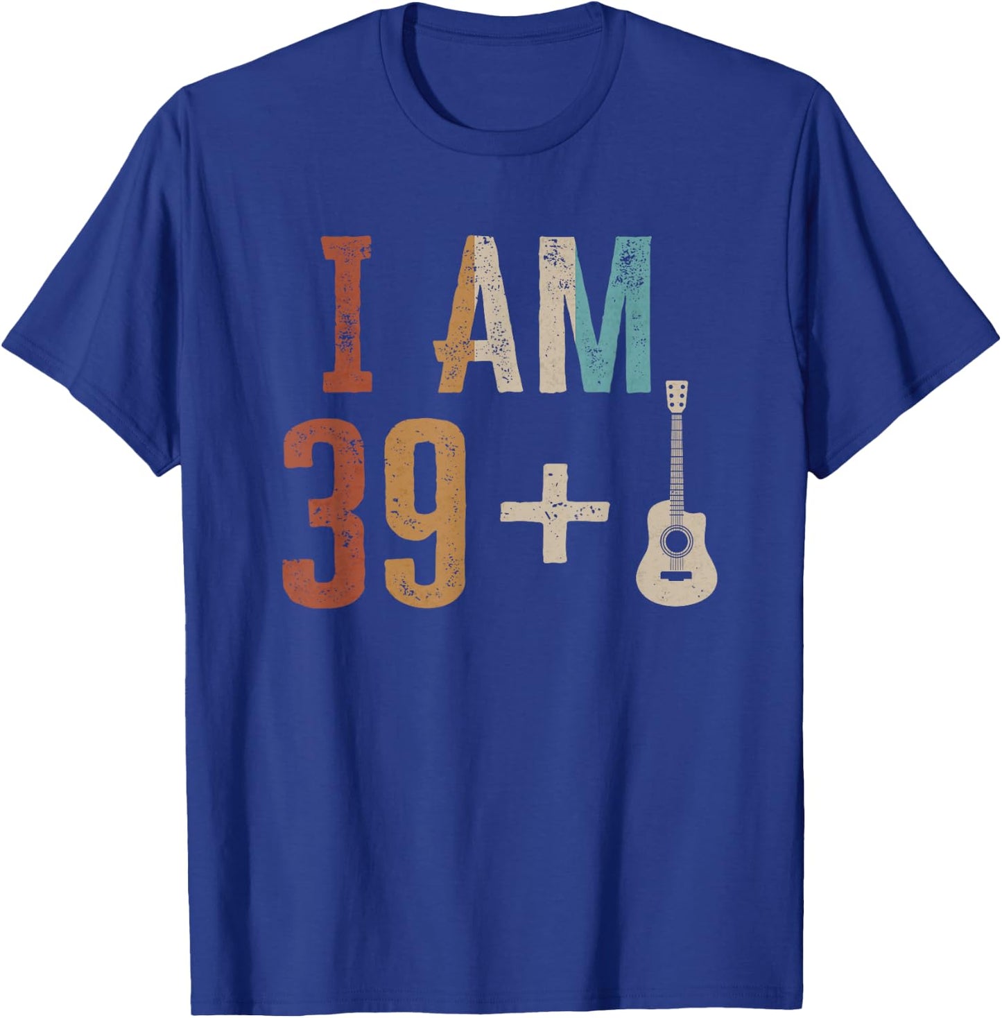 40th Birthday Guitarist Gifts Guitar Player 40 Year Old T-Shirt - T-Shirt | Royal