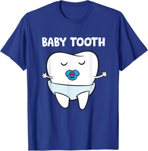 Baby Tooth Dentist Milk Tooth Soother Primary Tooth T-Shirt - T-Shirt | Royal