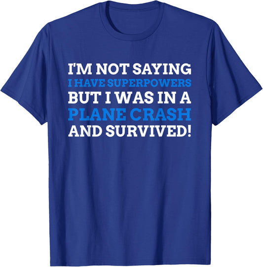 Humours Pilot Gift ideas Funny Plane Crash T-Shirt - T-Shirt | Royal