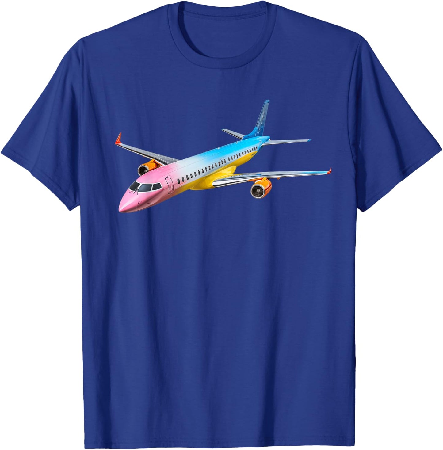 Aviation ERJ 175 Embraer Airplane T-Shirt - T-Shirt | Royal