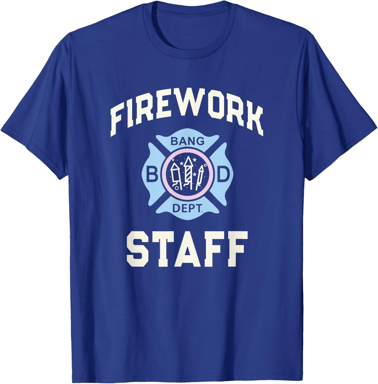 Funny FIREWORK STAFF Boom Squad Fireworks Technician Kids T-Shirt - T-Shirt | Royal