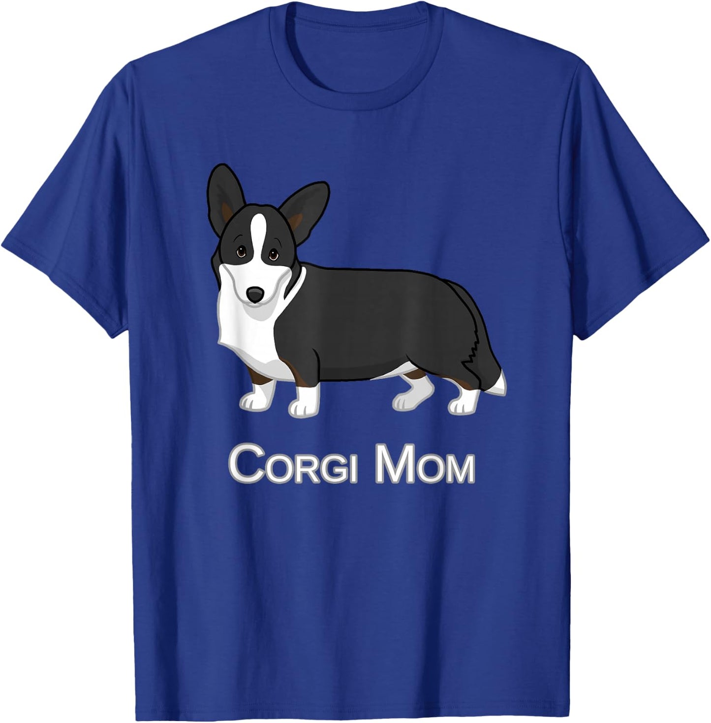 Cute Black Cardigan Welsh Corgi Mom Dog Lover T-Shirt - T-Shirt | Royal