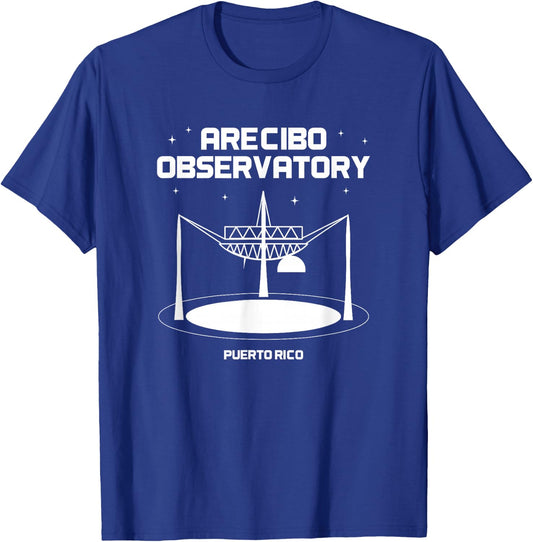 Radio Telescope Puerto Rico Arecibo Observatory T-Shirt - T-Shirt | Royal