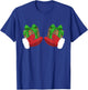Christmas Boobs Santa Hands Holding Gifts Hand Bra Adult T-Shirt - T-Shirt | Royal